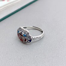 Load image into Gallery viewer, Metal Enamel Color Ruyi Ring
