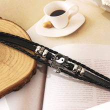 Load image into Gallery viewer, Tai Chi Elephant Boho Leather Bracelet
