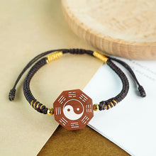 Charger l&#39;image dans la galerie, Date wood Yin Yang Bagua Bracelet
