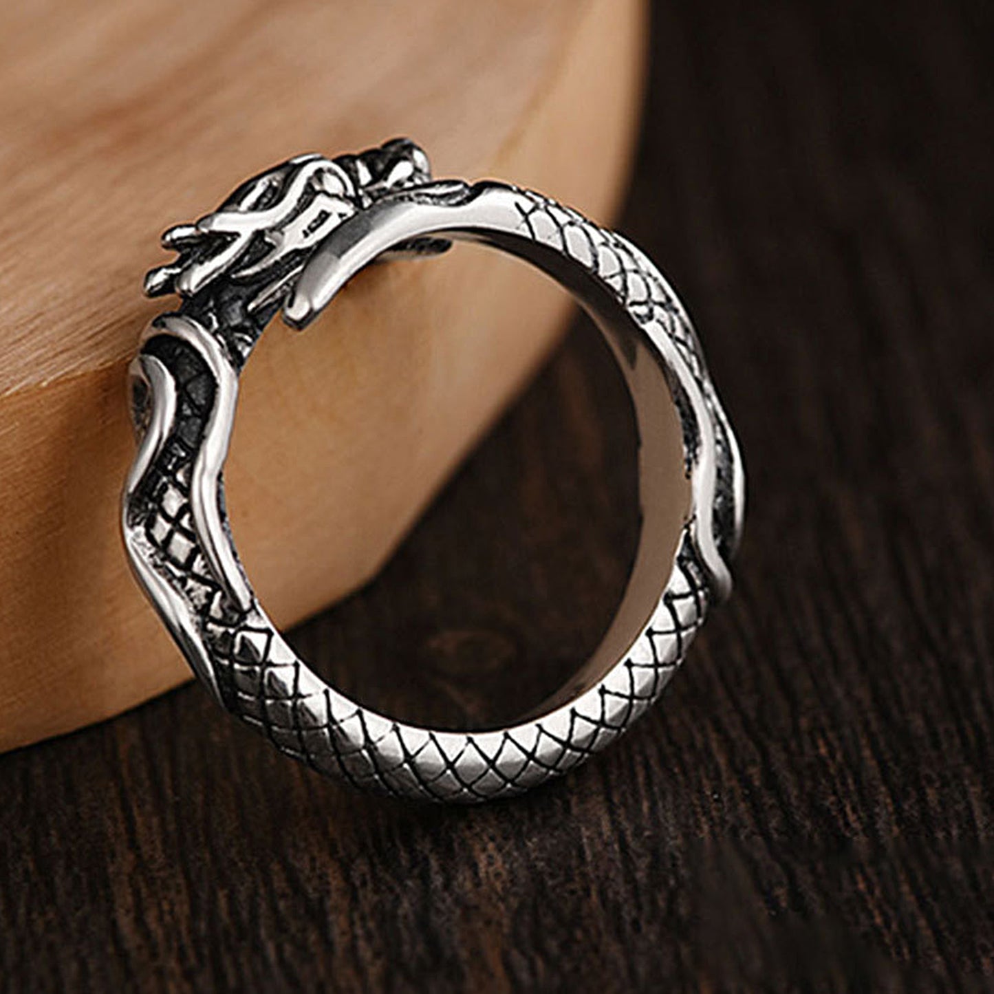 Metal Chinese Dragon Ring