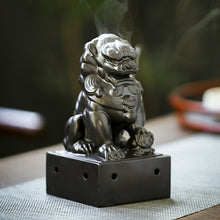 Load image into Gallery viewer, Ceramic Chinese Lion Incense Burner Ward off Evil Spirits Bless House Feng Shui - ETNCN
