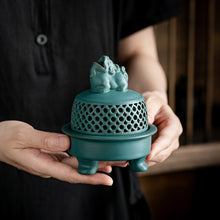 Load image into Gallery viewer, Ceramic Antique Pixiu Chinese Incense Burner
