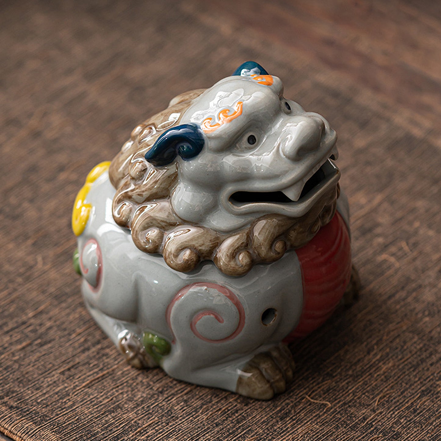 Ceramic mythical beast incense burner