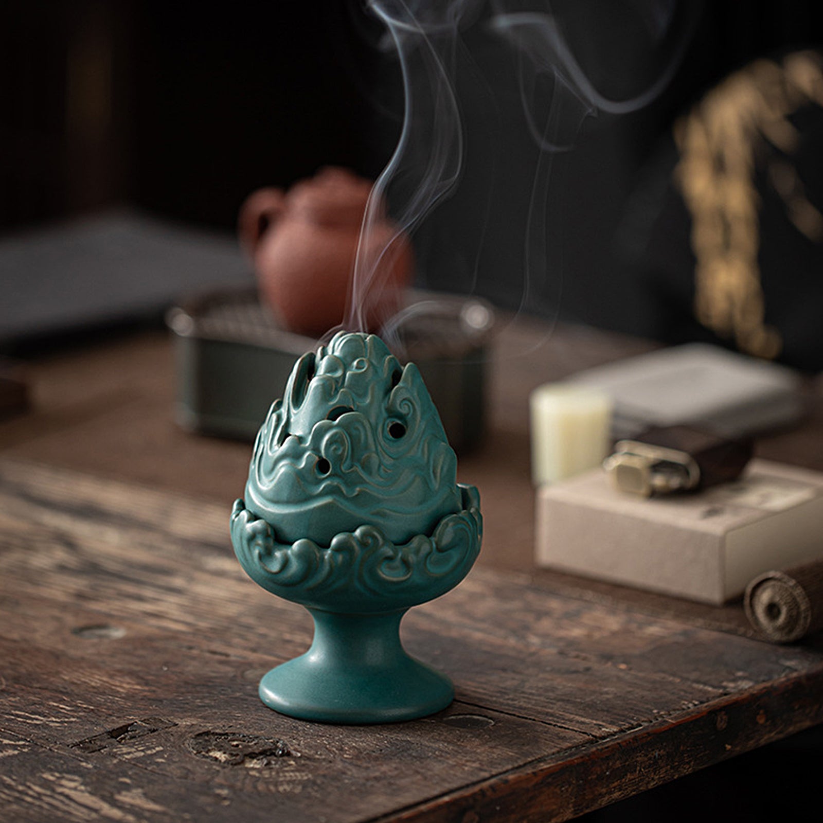 Ceramic Chinese Traditional Retro Royal Incense Burner - ETNCN