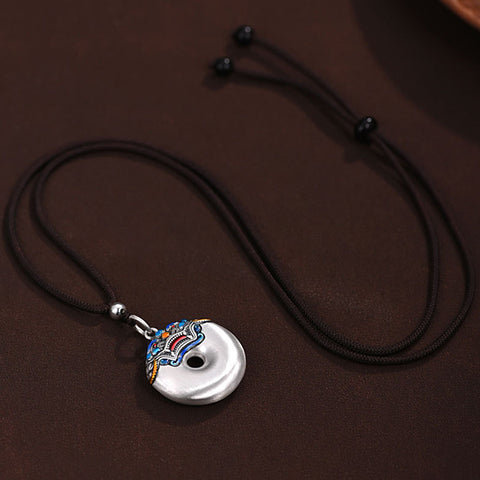 Metal Enamel Peace Buckle Necklaces and Keychain