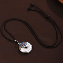 Load image into Gallery viewer, Metal Enamel Peace Buckle Necklaces and Keychain
