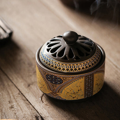 Chinese Cloisonné Ceramic Incense Burner