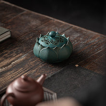 Charger l&#39;image dans la galerie, Ceramic Lotus Health Incense Burner
