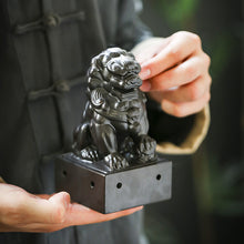 Load image into Gallery viewer, Ceramic Chinese Lion Incense Burner Ward off Evil Spirits Bless House Feng Shui - ETNCN
