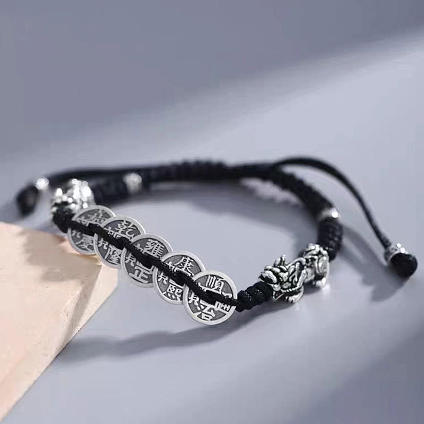 Metal Pixiu Five Emperors Money Bracelet