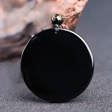 Load image into Gallery viewer, Taoist Obsidian Dragon and Phoenix Bagua Necklace - ETNCN
