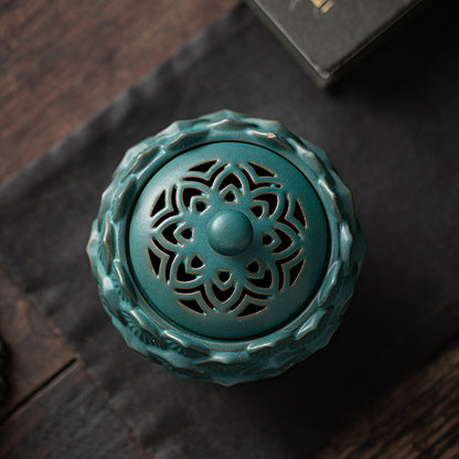 Ceramic Chinese Lotus Incense Burner