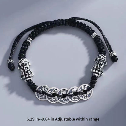 Metal Pixiu Five Emperors Money Bracelet