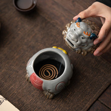 Load image into Gallery viewer, Ceramic mythical beast incense burner
