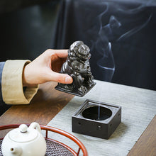 Load image into Gallery viewer, Ceramic Chinese Lion Incense Burner Ward off Evil Spirits Bless House Feng Shui - ETNCN
