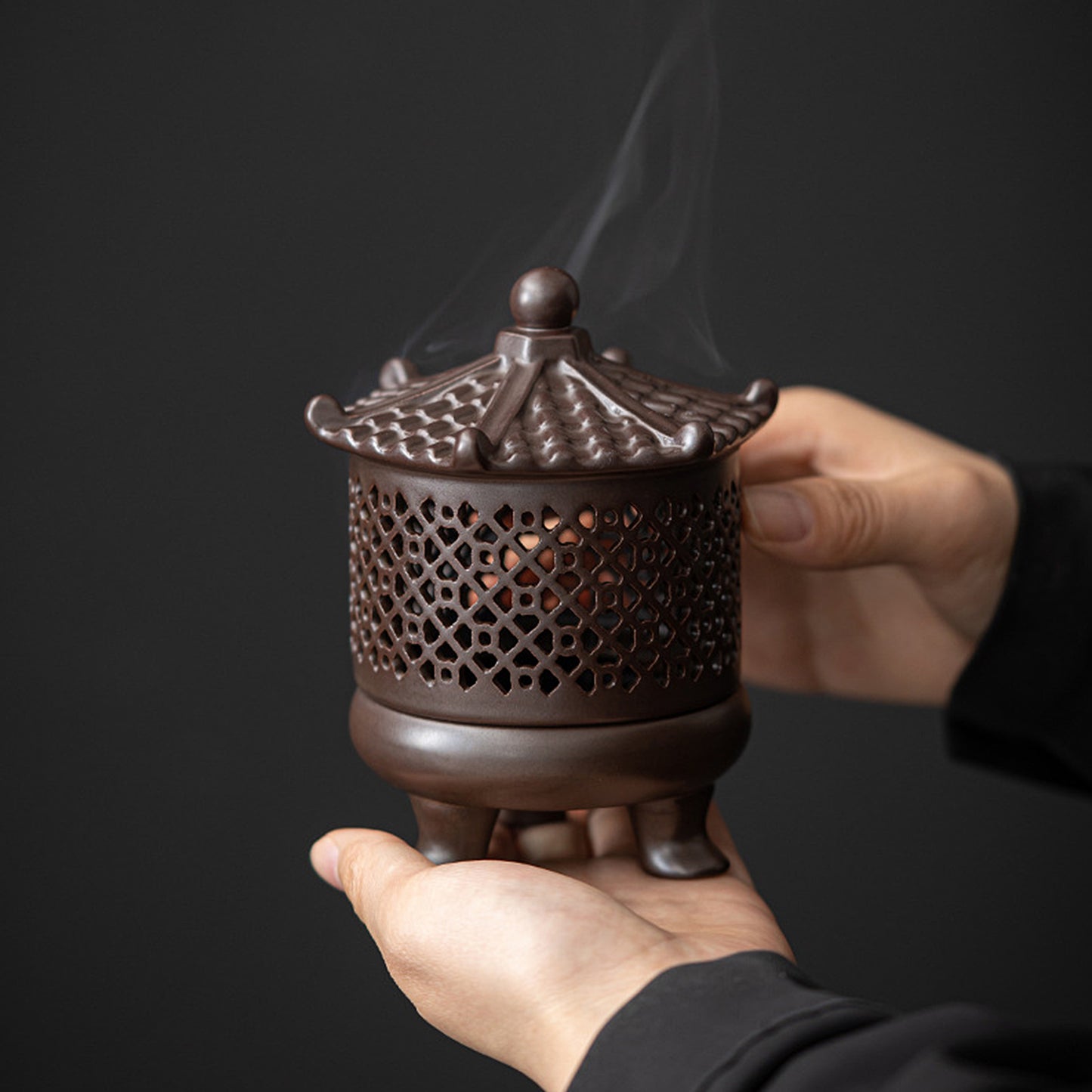 Ceramic Chinese Retro Courtyard Style Incense Burner - ETNCN