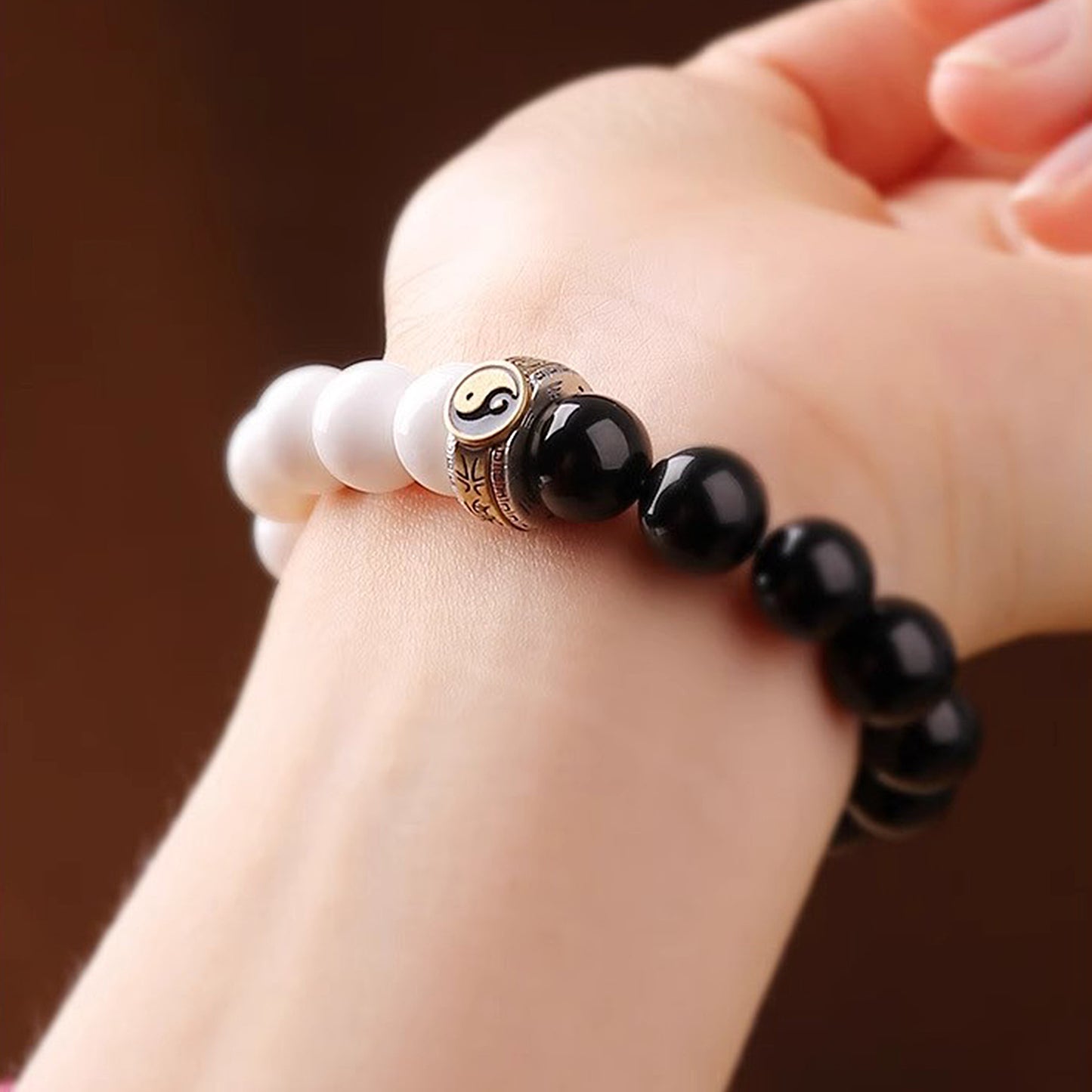 Nine-character Mantra Yin Yang Tai Chi Hunyuan Bead Bracelet