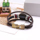 Tai Chi Yin Yang Braided Leather Bracelet
