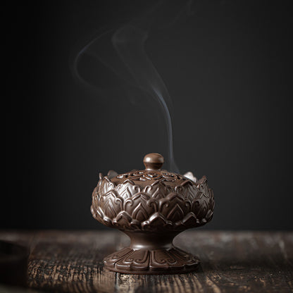 Ceramic Chinese Lotus Incense Burner