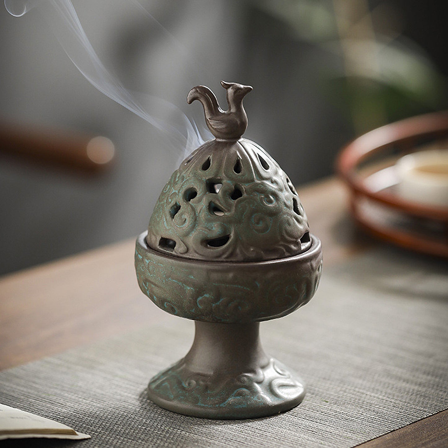 Ceramic Palace Chinese Incense Burner