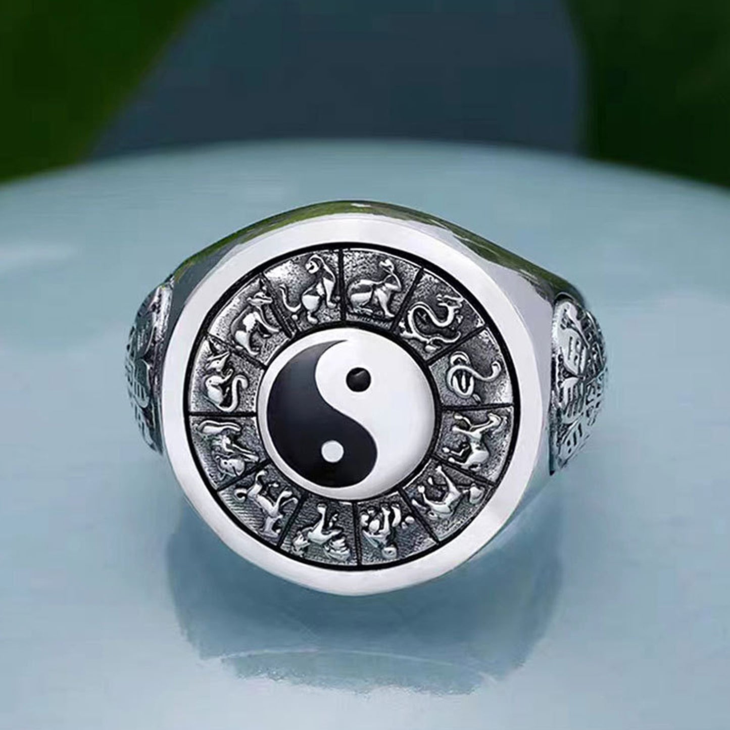 Twelve Zodiac Signs Bagua Ring