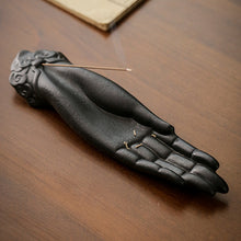 Load image into Gallery viewer, Ceramic Buddha Hand and Thread Incense Burner to Aid Meditation
