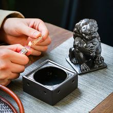 Load image into Gallery viewer, Ceramic Chinese Lion Incense Burner Ward off Evil Spirits Bless House Feng Shui - ETNCN
