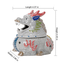 Charger l&#39;image dans la galerie, Colorful Ceramic Incense Burner Kirin Home Decor Bless Family Peace - ETNCN
