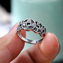 Load image into Gallery viewer, Metal Coin Five Emperors Money Ring
