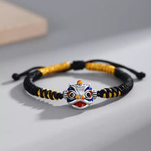 Load image into Gallery viewer, Enameled Lion Attracts Wealth Bracelet
