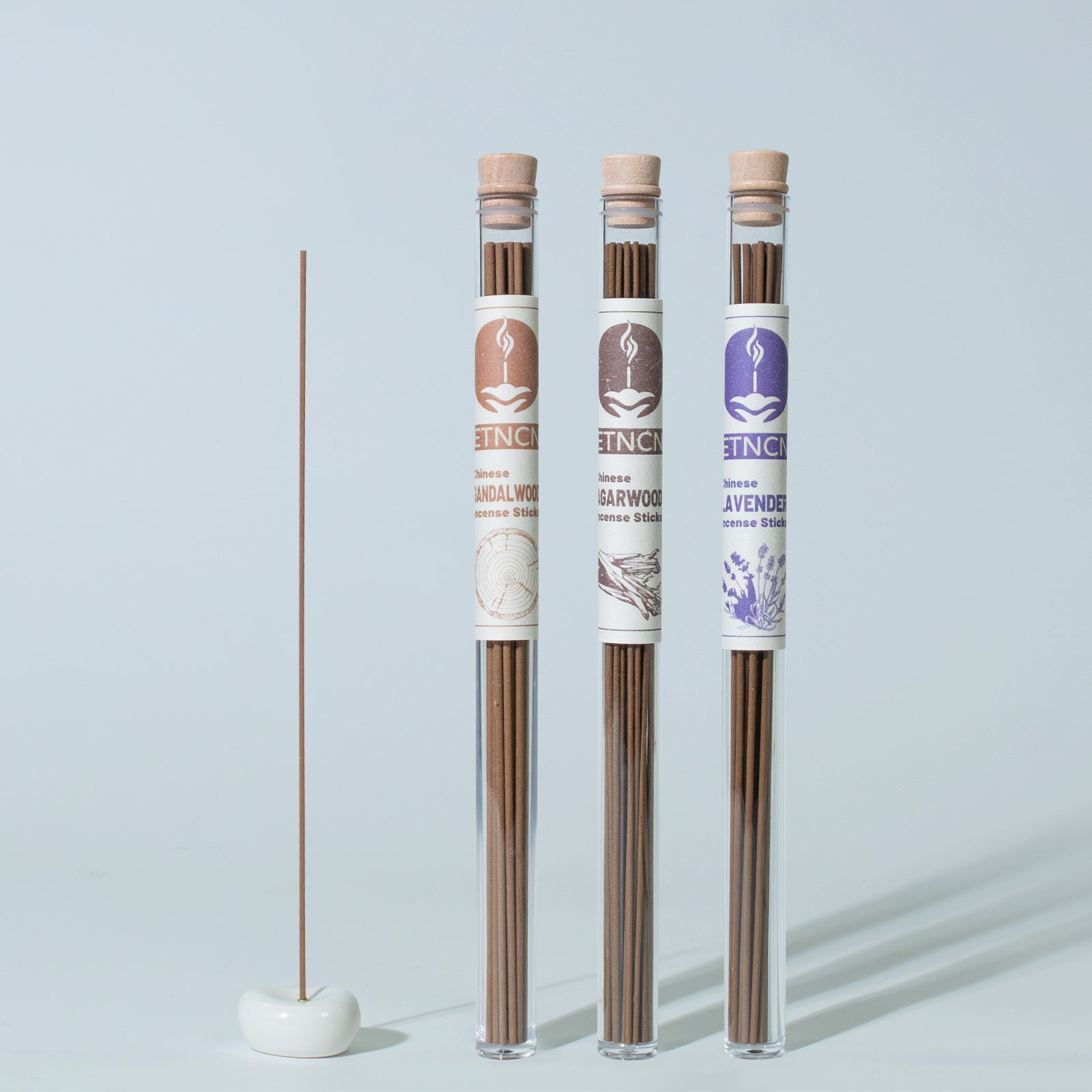 Calm Incense Sticks Set: sandalwood agarwood lavender incense