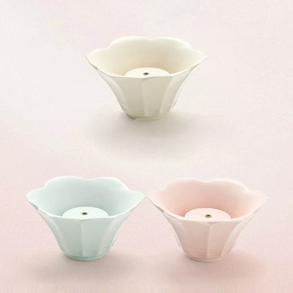 Elegant lotus incense holder 3color