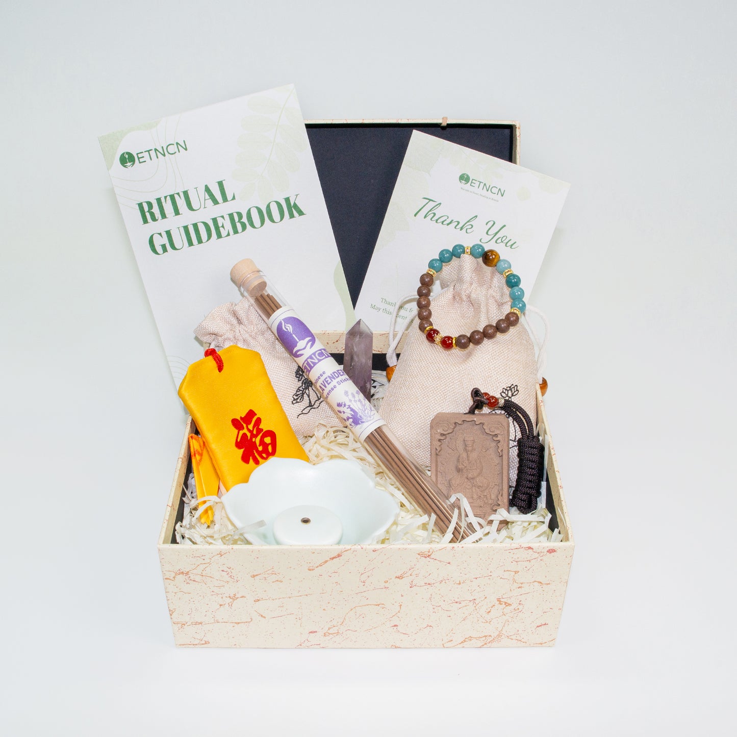 Lavender incense gift set in box1