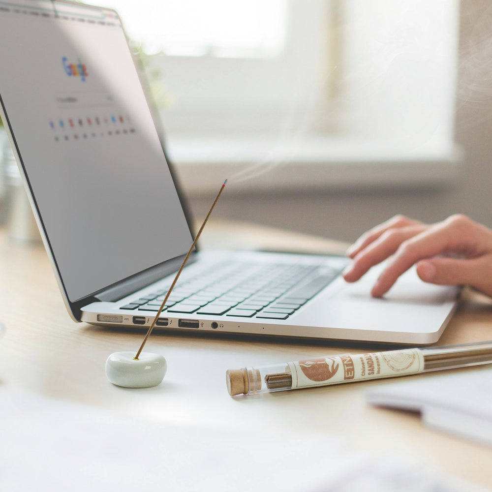Working while burning incense