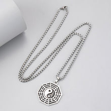 Charger l&#39;image dans la galerie, Exorcism Protection Energy Metal Taoist Tai Chi Yin Yang Bagua Necklace - ETNCN
