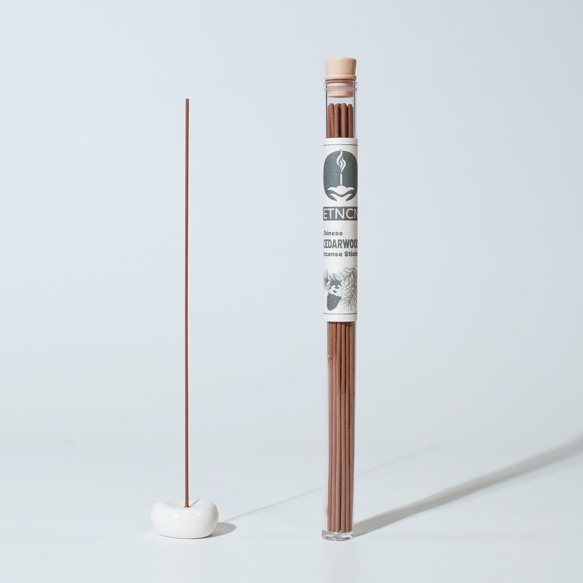 cedarwood incense sticks with holder