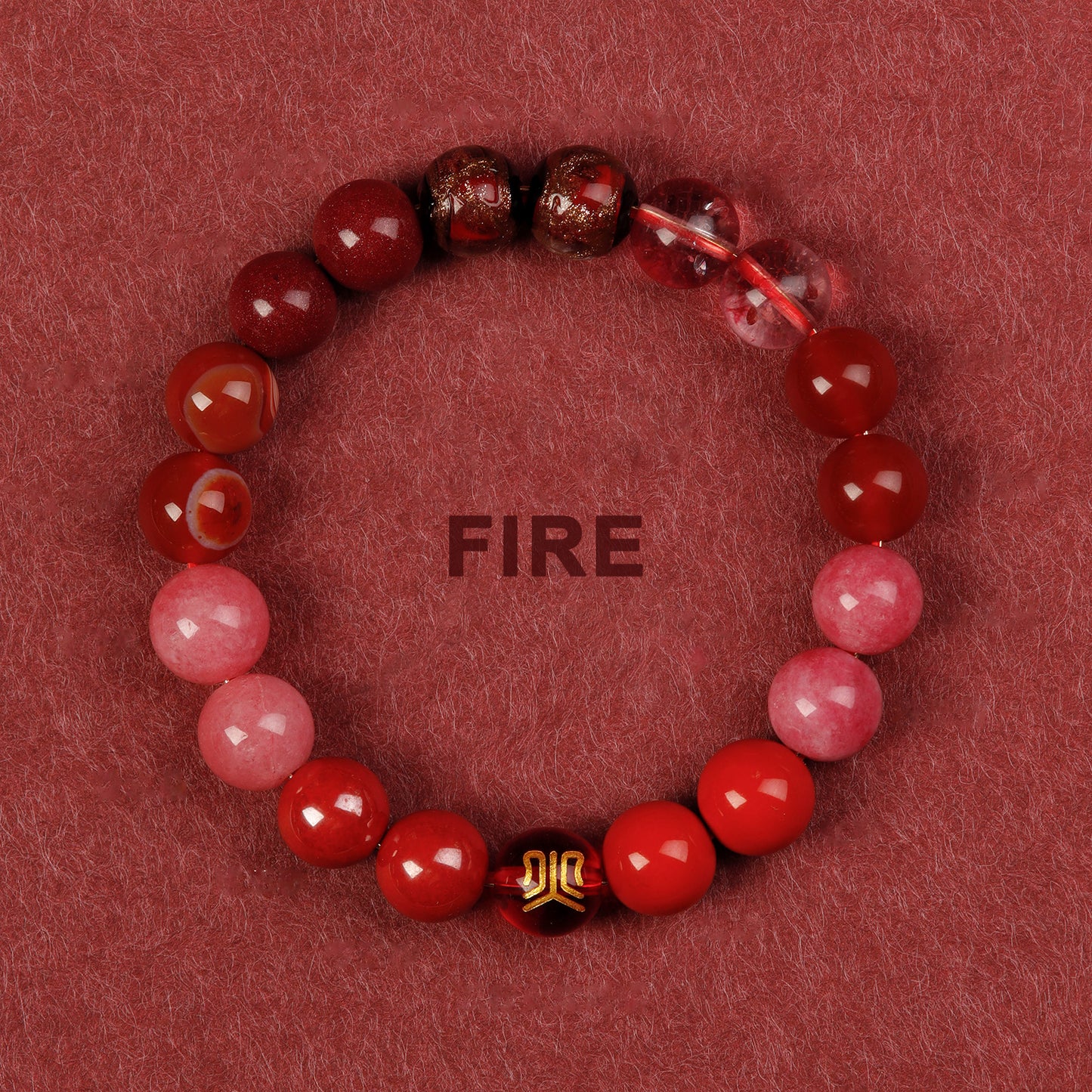 Protect Love and Escape Singlehood Five Elements Energy Bracelet---Fire Attribute - ETNCN