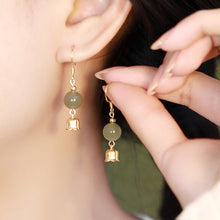 Load image into Gallery viewer, Chinese Hetian Jade Women&#39;s Earrings Improve Love Luck - ETNCN
