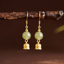 Charger l&#39;image dans la galerie, Chinese Hetian Jade Women&#39;s Earrings Improve Love Luck - ETNCN
