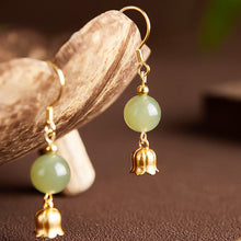 Görseli Galeri görüntüleyiciye yükleyin, Chinese Hetian Jade Women&#39;s Earrings Improve Love Luck - ETNCN
