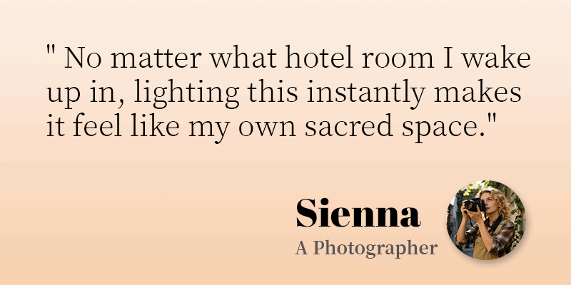 photographer sienna use incense