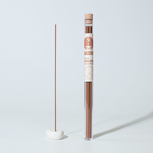 sandalwood incense sticks with holder