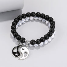 Load image into Gallery viewer, Volcanic Stone Tai Chi Yin Yang Bracelet Couple Bracelet Protects Love - ETNCN
