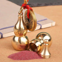 Load image into Gallery viewer, Metallic Five Emperors&#39; Money Gourd Lucky and Healthy Keychain - ETNCN
