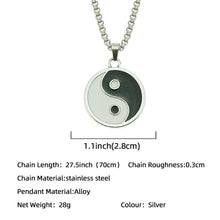 Charger l&#39;image dans la galerie, Replenishing Vitality Metal Taoist Yin Yang Energy Necklace - ETNCN
